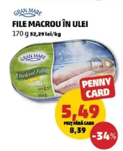 Penny FILE MACROU ÎN ULEI Ofertă