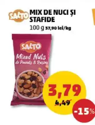 Penny SALTO MIX DE NUCI ȘI STAFIDE Ofertă