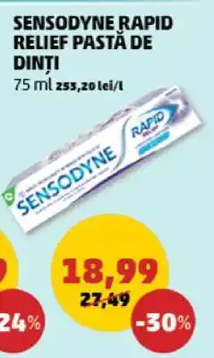 Penny Sensodyne Rapid Relief Pastă de Dinți Ofertă