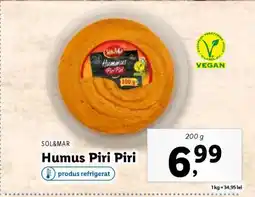 Lidl Humus Piri Piri Ofertă