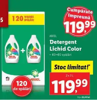 Lidl ARIEL DETERGENT LICHID COLOR Ofertă