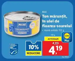 Lidl Ton mărunțit, în ulei de floarea-soarelui Ofertă