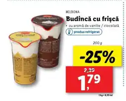 Lidl Milbona Budincă cu frișcă Ofertă