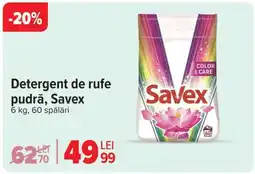 Carrefour Detergent de rufe pudră, Savex Ofertă