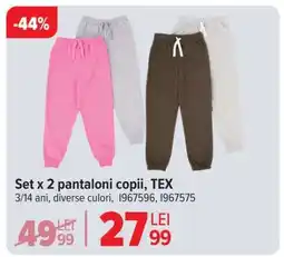 Carrefour Set x 2 pantaloni copii, TEX Ofertă