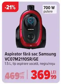 Carrefour Aspirator fără sac Samsung VC07M2110SR/GE Ofertă
