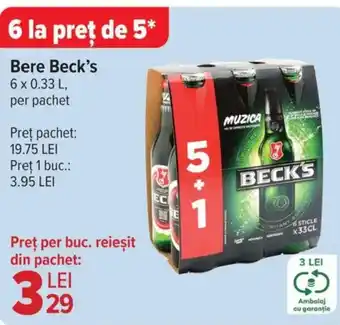 Carrefour Market Bere Beck's Ofertă