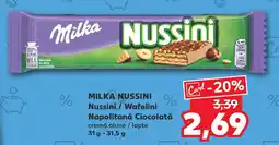 Kaufland MILKA Nussini Nussini / Wafelini Napolitană Ciocolată Ofertă