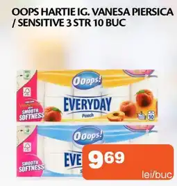 Unicarm Oops hartie ig. vanesa piersica / sensitive 3 str 10 buc Ofertă