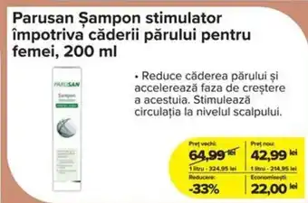 Dr.Max Parusan Şampon stimulator împotriva căderii părului pentru femei Ofertă