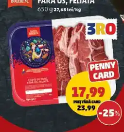 Penny Ceafă de porc fără os, feliată Ofertă