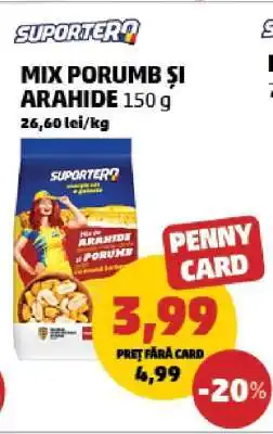 Penny MIX PORUMB ȘI ARAHIDE 150 g Ofertă
