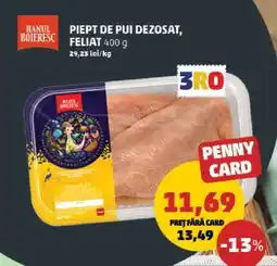 Penny Piept de pui dezosat feliat 400 g Ofertă