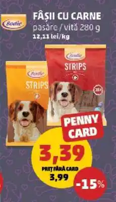 Penny Fâșii cu carne pasăre/vită 280 g Ofertă