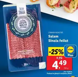Lidl Salam Sinaia feliat Ofertă