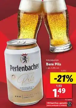 Lidl Perlenbacher Bere Pils Ofertă