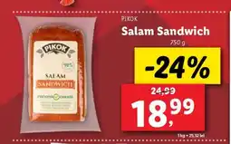 Lidl Salam Sandwich Ofertă