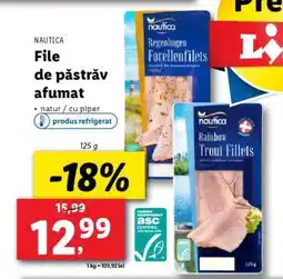 Lidl NAUTICA File de păstrăv afumat Ofertă