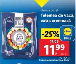 Lidl Telemea de vacă, Extra Cremoasă Ofertă