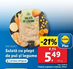 Lidl Salată cu piept de pui și legume Ofertă