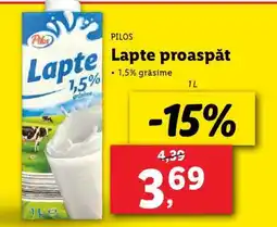 Lidl Pilos Lapte proaspăt Ofertă