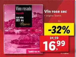 Lidl Vin rose sec Ofertă