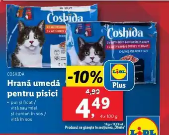 Lidl COSHIDA Hrană umedă pentru pisici Ofertă