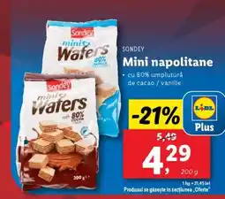 Lidl Mini napolitane Ofertă
