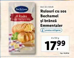Lidl Rulouri cu sos Bechamel și brânză Emmentaler Ofertă