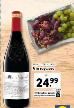 Lidl Séguret Côtes du Rhône Ofertă