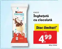 Lidl Înghețată cu ciocolată Kinder Ofertă