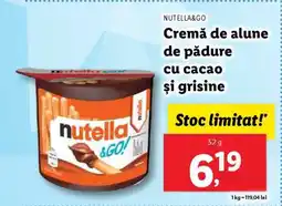 Lidl Nutella&GO Ofertă