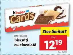 Lidl Kinder Cards Ofertă