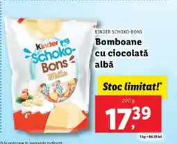 Lidl Kinder Schoko-Bons White Ofertă