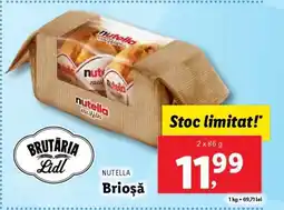 Lidl Nutella Brioșă Ofertă