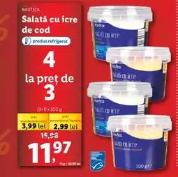 Lidl Salată cu icre de cod Ofertă