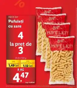 Lidl Snack Day Pufuleți cu sare Ofertă