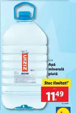 Lidl ZIZIN Apă minerală plată Ofertă
