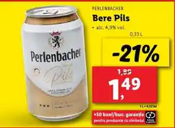Lidl Perlenbacher Bere Pils Ofertă