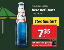 Lidl Kronenbourg 1664 Bere nefiltrată Ofertă