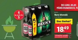 Lidl BECK‘S Bere blondă Ofertă
