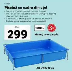 Lidl Piscină cu cadru din oțel Ofertă