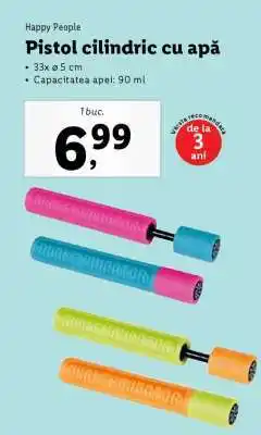 Lidl Pistol cilindric cu apă Ofertă