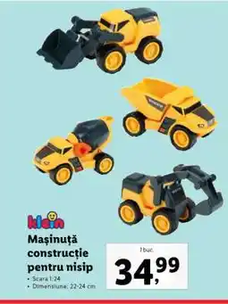 Lidl Mașinuță construcție pentru nisip Ofertă