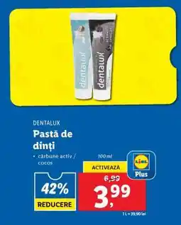 Lidl Dentalux Pastă de dinți Ofertă