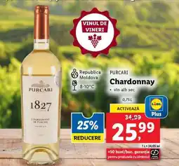 Lidl Purcari Chardonnay Ofertă