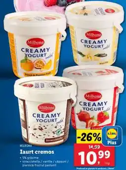 Lidl Milbona Creamy Yogurt Ofertă