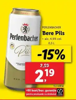 Lidl Perlenbacher Bere Pils Ofertă