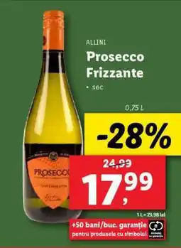Lidl ALLINI Prosecco Frizzante Ofertă