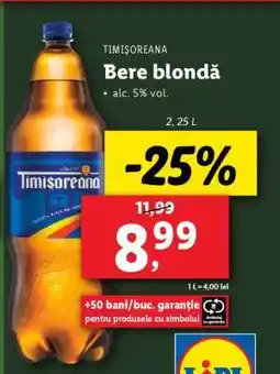 Lidl TIMIŞOREANA Bere blondă Ofertă
